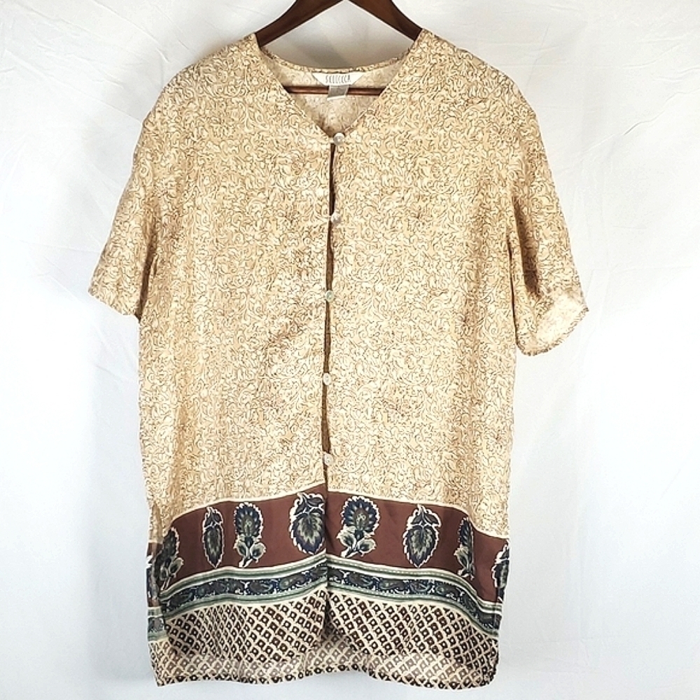 Vintage Sellecca Silk Blouse